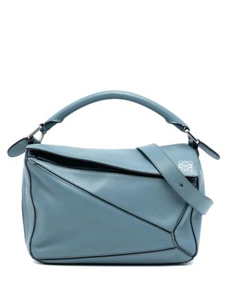 Loewe 2015 Small Calfskin Puzzle satchel - Blue