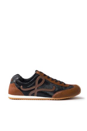 Loewe Ballet Runner 2.0 Leather-Trimmed Calf Hair Sneakers