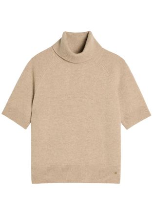 Anine Bing Jackson Roll-neck Cashmere top - Light Brown - L (UK14 / L)