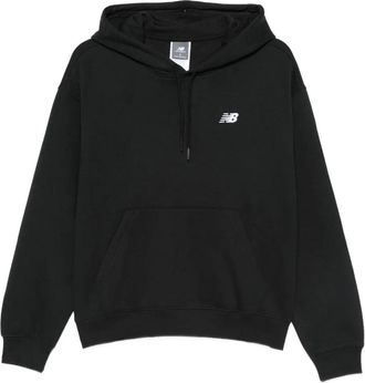 New Balance Felpa con cappuccio e logo - Nero