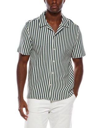 Jason Wu Camp Collar Stripe Shirt