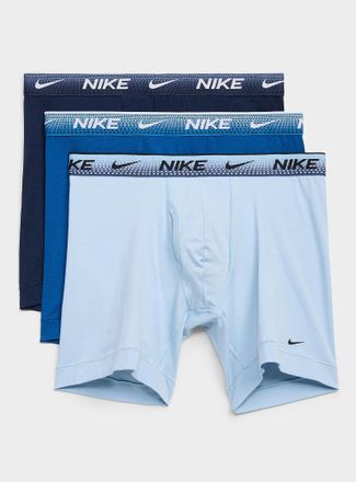 Nike Mens 6 blue expression boxer briefs Essential Cotton Stretch 3-pack