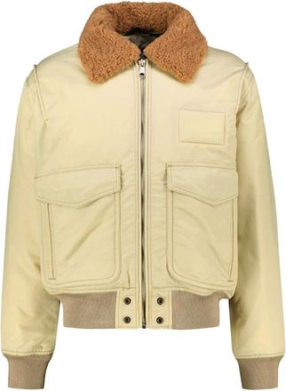 Diesel Mens Diesel W-Carlo-NW Tidal Foam Cream Jacket - Tan - Size: 40/Regular