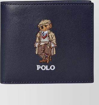 Ralph Lauren foldable wallet embroidered design cardholder
