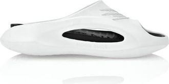 Plein Sport Moon Slide Unisex in White/black at Nordstrom, Size 40.5