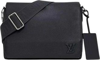 Louis Vuitton Pre-owned Takeoff Messenger Schoudertas - Heren - Vintage Schoudertas - Blauw - ONE Size - Leer - Vintage