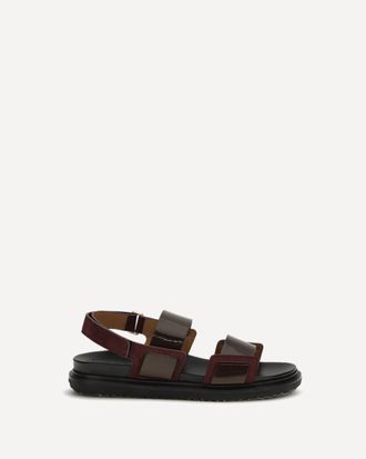 Marni Sandali Fussbett a doppia fascia in pelle Woman 41