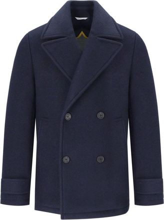 Manuel Ritz Heren, Mantels, Blauw, Maat: XL Acryl