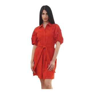 Polo Ralph Lauren Dames, Jurken, Rood, Maat: 2XS