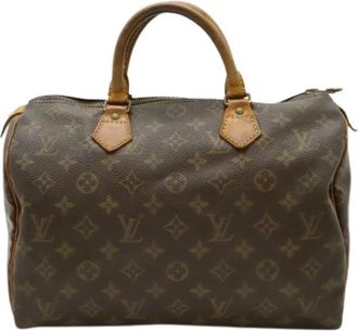Louis Vuitton Pre-owned Monogram Handbag - Dames - Vintage Handtas - Bruin - ONE Size - Vintage