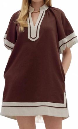 Entro The Reagan Dress In Chocolate