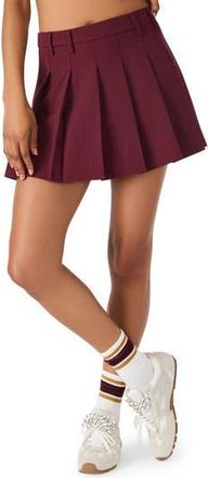 Steve Madden Margo Pleated Miniskirt in Wine at Nordstrom Rack, Size 4
