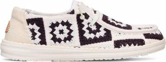 Hey Dude Gehaakte Cottage Mocassins Comfort Elegantie - Dames - Veterschoenen - Zwart - 37 EU - Schoenen