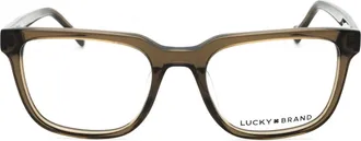 Lucky Brand VLBD420 Rectangular Acetate Eyeglasses - Olive