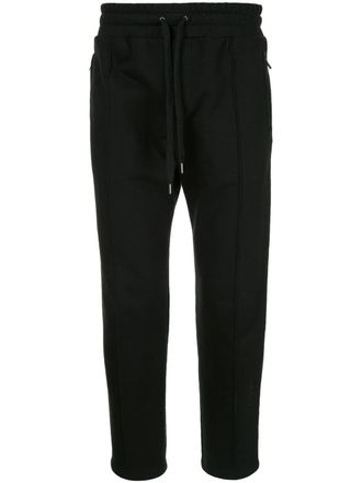 Ports V logo track pants - unisex - Cotton - S - Black