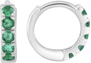 Effy Emerald Huggie Hoop Earrings in Green at Nordstrom Rack