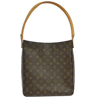 Louis Vuitton Monogram Looping Monogram Canvas Brown Canvas Handbag (Pre-Owned)