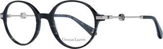 Christian Lacroix Black Metal & Plastic Glasses Womens (Frames)