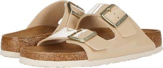 Birkenstock Arizona Patent Womens Shoes Sand Patent Birko-Flor : EU 41 (US Womens 10-10.5) Narrow, Synthetic/Leather