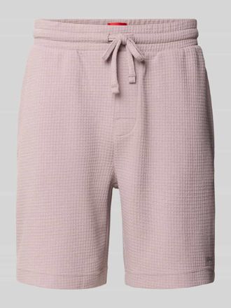 HUGO BOSS Regular Fit Sweatshorts aus Baumwoll-Mix Modell AUSTIN in Altrosa, Gr&ouml;&szlig;e XXL