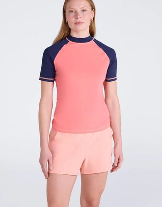 Mountain Warehouse Womens Mountain Warehouse Womens/Ladies UV Protection Rash Guard - Pink - Size: 16
