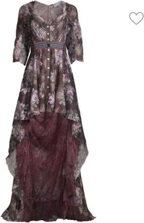 Byron Lars Beauty Mark Chantilly Mullet Cocktail Dress In Pink