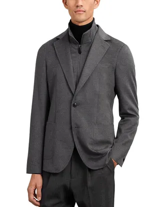 Reiss Patch Notch Gilet I Wool-Blend Formal Jacket