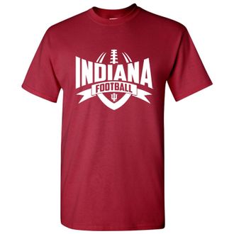 UGP Campus Apparel AS09 - Indiana Hoosiers Football Rush Mens T-Shirt??? 3X-Large - Cardinal Red