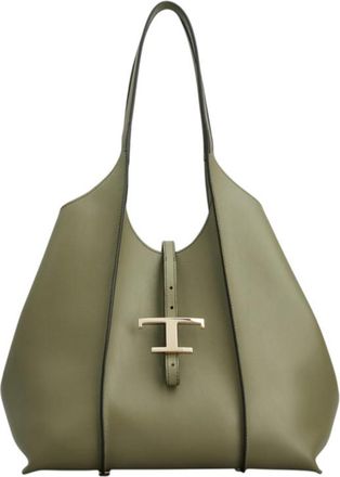 Tod's Green T Timeless Small Tote