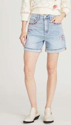 Free People Aria High Waist Denim Shorts in Light Wash at Nordstrom Rack, Size 26