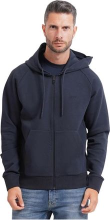 HUGO BOSS Hombre, Sudaderas, Azul, Talla: XL