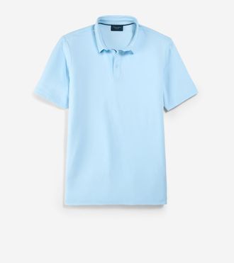 Cole Haan Mens Ashland Polo Shirt - Blue Size Medium