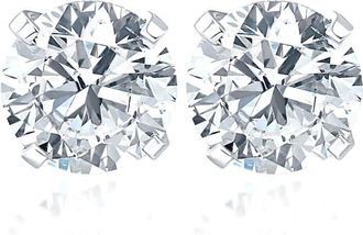Pompeii3 Certified 1Ct TW Round Diamond Studs 14k Gold Lab Grown