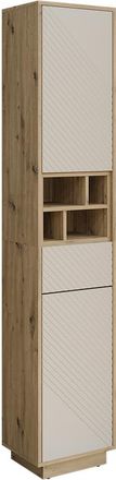 Vicco Armario Alto Beatrice, Cachemira/roble Artesanal, 38 X 190 Cm, Vicco
