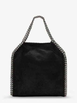 Stella McCartney Womens Crossbody Bag Falabella Black Eco Shaggy Deer Shoulder
