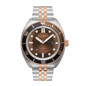 Duxot Tortuga Automatic Brown Dial Mens Watch DX-2026-55