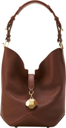 Lanvin Catch By Lanvin Medium Bucket Bag In Grained Leather in Chestnuts at Nordstrom