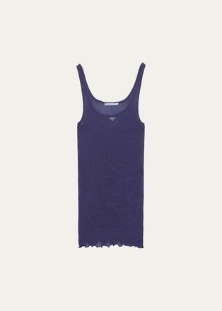 Prada Ribbed Silk Tank