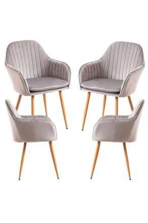 Regalos Miguel Regalos Miguel - Packs Sillas Comedor - Pack 4 Sillas Chic - Gris