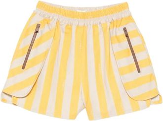 Fendi Short Shorts - Dames - Bermuda - Geel - XS - Korte Broeken