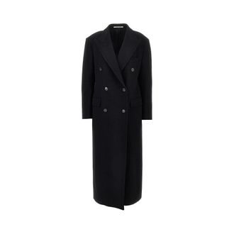 Tagliatore Wool and cashmere long coat Woman 42
