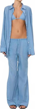 &Eacute;terne Brody Cotton Voile Pant In Slate