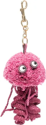 Anya Hindmarch Pendente Jellyfish con pompon - Rosa