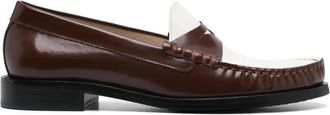Stuart Weitzman Lottie Loafer - Dames - Loafers - Bruin - 36 EU - Leer - Schoenen