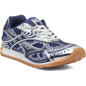 Bottega Veneta Orbit Low Top Sneaker in 4152 Abyss-Silver at Nordstrom, Size 11Us