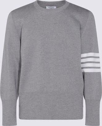 Thom Browne Grey Wool Knitwear