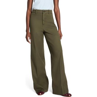 Spanx SPANXsupersmooth Stretch Twill Wide Leg Pant in Dark Pine at Nordstrom Rack, Size Medium