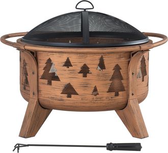 Sunjoy Direct Xl Hoguera De Acero Askja - &Oslash;76cm, Cobre