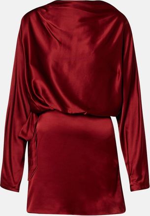 Staud Phoebe silk-blend satin minidress