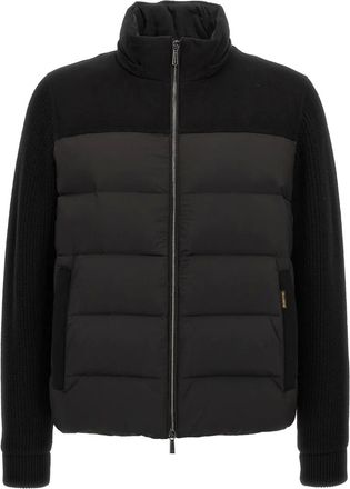 Moorer Piumino Allori con cappuccio - Nero